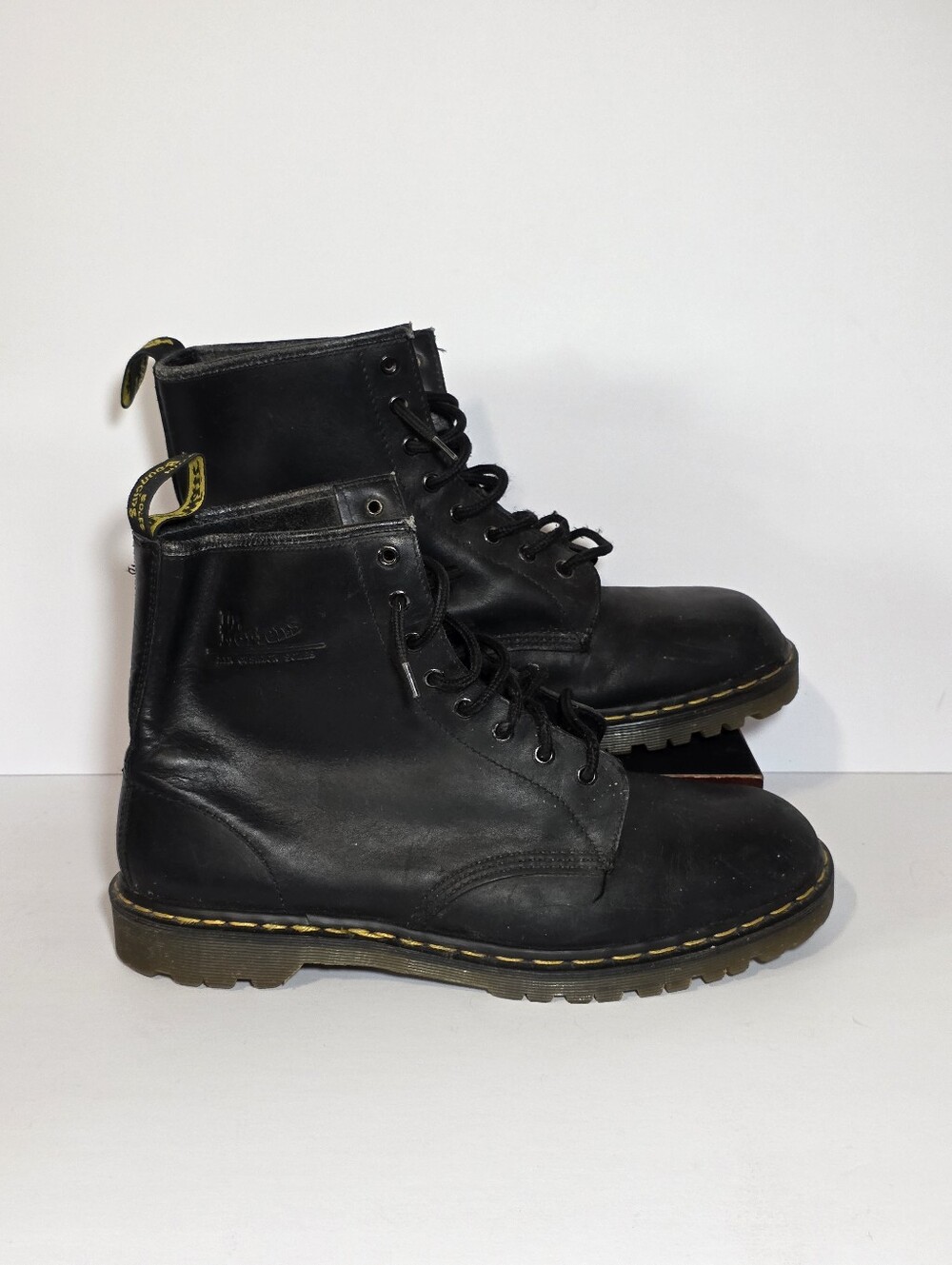 Vintage 90s Dr Martens 1460 Made In England Leather Boots Mens 14 UK 13 Lug